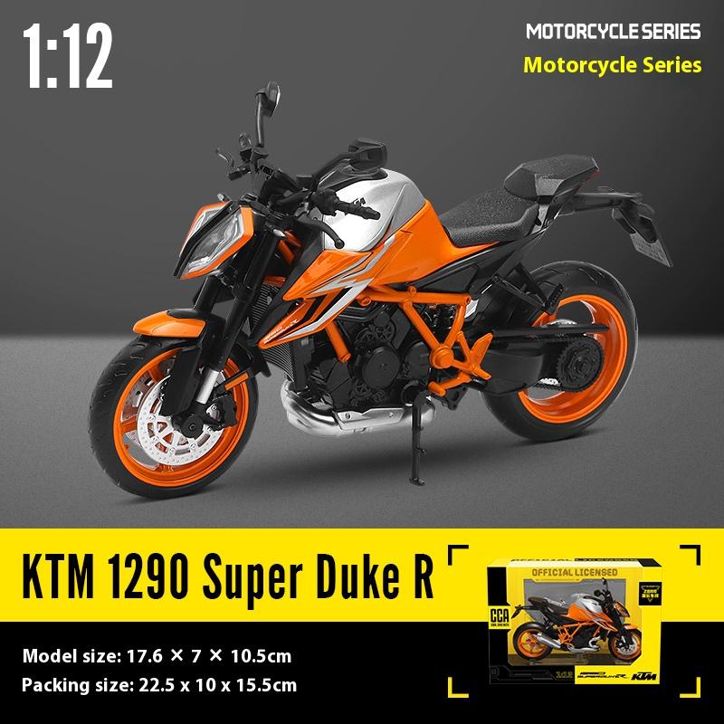 

ОСО 1:12 KTM 1290 SUPER DUKE R Модель мотоцикла Литье под давлением из сплава Локомотив Игрушки Коллекция для взрослых Украшение Подарки