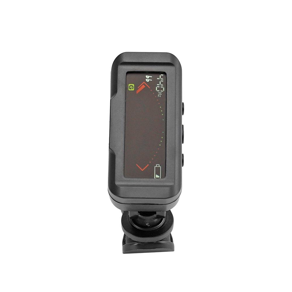 Rechargeable High-Definition Color Tuner for 12-Tone Guitar, Bass, Violin, and Ukulele.