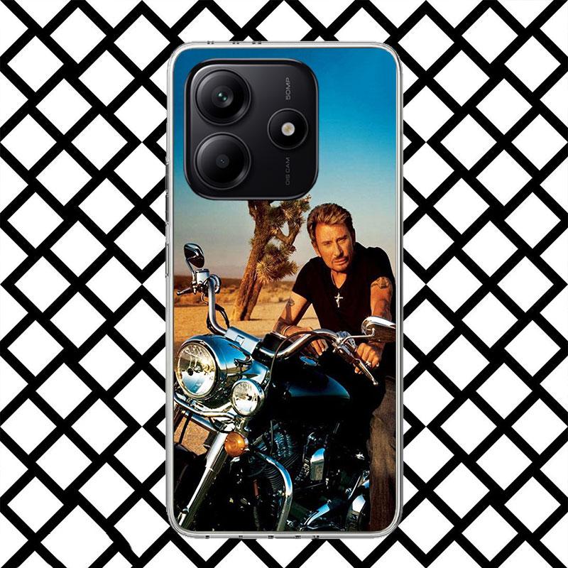 Johnny Hallyday Music Phone Case for Xiaomi Redmi Note 15 14 14S 13 12 12S 11 Pro Plus 11E 11T 11S 10S 5G Soft Cover Fundas Redm