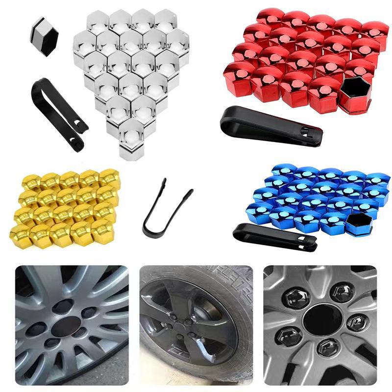 Tapa decorativa para tornillos de neumáticos de automóvil de 17 mm, 19 mm y 21 mm: cubierta protectora para cubo de rueda