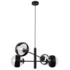 Toledo Black Hanging Lamp 4-Flat Black Lampshade E14