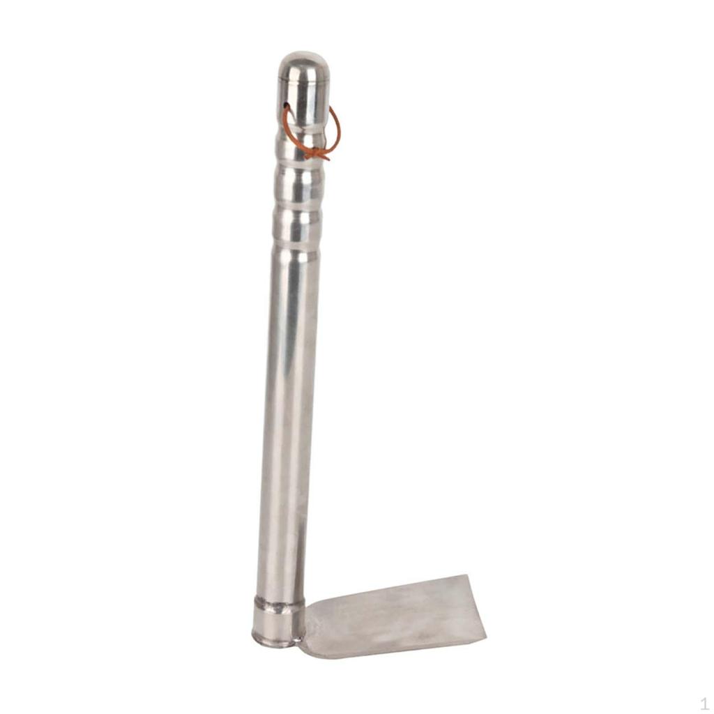 Gardening Hand Tiller Tool Stainless Steel 15.1inch Long Cultivating for Transplanting