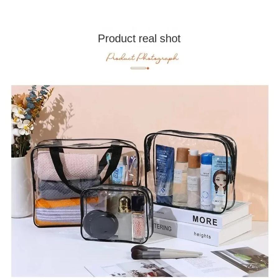 

3 размера прозрачных косметичек большой вместимости, сумка для коляски, дорожный органайзер, чехол для хранения, косметичка для макияжа, многофункциональная
