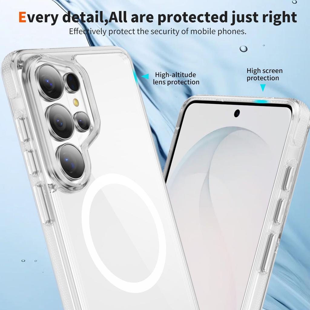 Anti-Yellow Case for Samsung Galaxy S26 Ultra S25 S24 S26 Plus S 26 Magnetic Wireless Charge Phone Cover