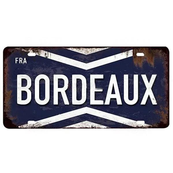 Vintage France City Plate PARIS/LYON/MARSEILLE Flag Poster Metal Plaque Aluminum Sign Man Cave Garage Club Bar Cafe Wall Decor