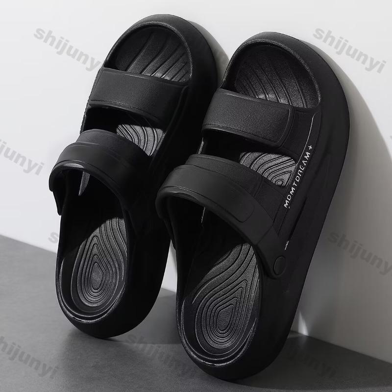 Fashion Men's Slippers Summer 2025 New Outdoor Non Slip Platform Sandals Lightweight Comfortable Casual Shoes Breathable Fashion Flats