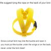 Bird Harness with Buckle Clip and a Leash, Easy to Wear for Bird Parrots Cockatiel S Size Weight 85-105 Grams, Yellow
