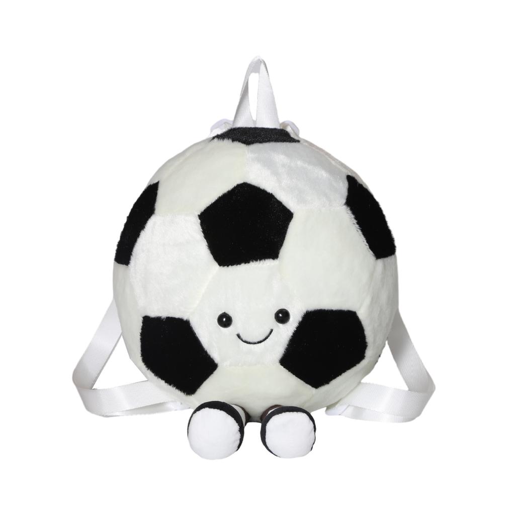 New fun sports football basketball plush toys backpack doll children's gifts creative doll backpack