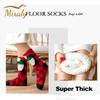 Christmas Floor Socks Women Winter Thick Slipper Socks with Grippers Non Slip Warm Fuzzy Socks Home Sleeping Stocking Xmas Gifts