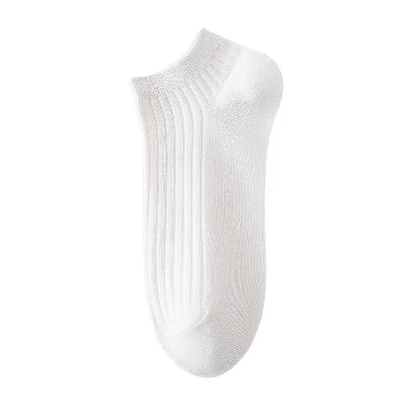 Men's Summer All Match Solid Color Breathable Sweat Absorbing Socks