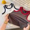 Kids Summer Loose Sleeveless Block Tank Top for Boys and Girls