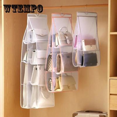 Bag Storage Hanging Bag Women's Bag Finishing Hanging Dust-proof Bag Multifunctional Household Wardrobe Double-sided Storage Bag Underwear Storage Bag