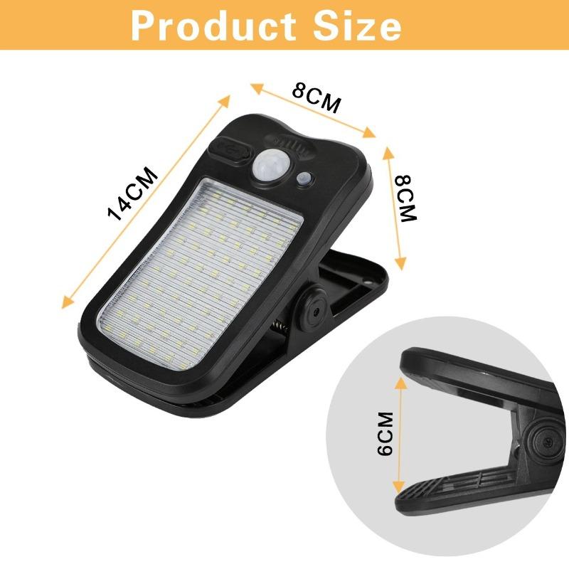 Solar Emergency Light Multifunctional Clamp Type Tent Light Portable Infrared Induction Automatic Sensing for Camping Picnicking