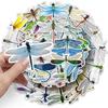 50 Dragonfly Doodle Personality Cartoon Insect Creative Decoration Mobile Phone Case Water Cup Suitcase Sticker Waterproof