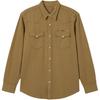 Levis Loose Fit Lapel Simple Fashion Long Sleeve Denim Jacket Men Jacket Khaki 85745-0150