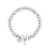 Jbans Classic 8Mm Surgical Steel Ring Chain Toggle Bar Bracelet (C2301-Ac970_Sv)