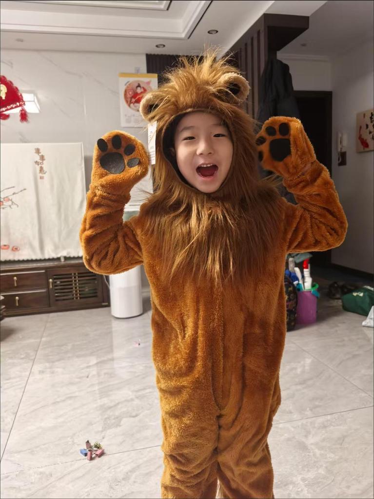 Halloween Lion Costume: Wizard of Oz Lion for Kids & Adults, Parent-Child Cosplay