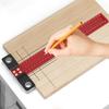 Red Black T Square Clear Scale Precision Measuring Tool Convenient Layout Scriber Tool  Woodworking