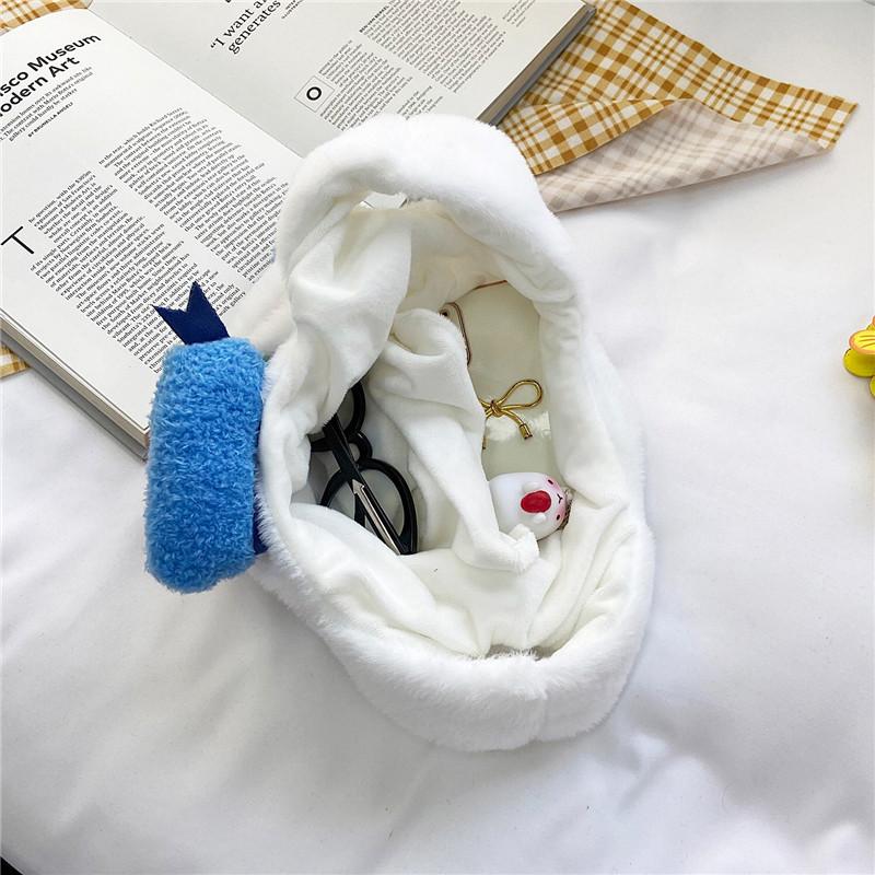 Cartoon Duck Plush Kids Handbag With Breathable Design For Daily Use
