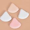Triangle Velour Air Cushion Puff - Double-Sided Crystal Velvet Super Soft Fan-Shaped Makeup Puff for Loose Powder Setting