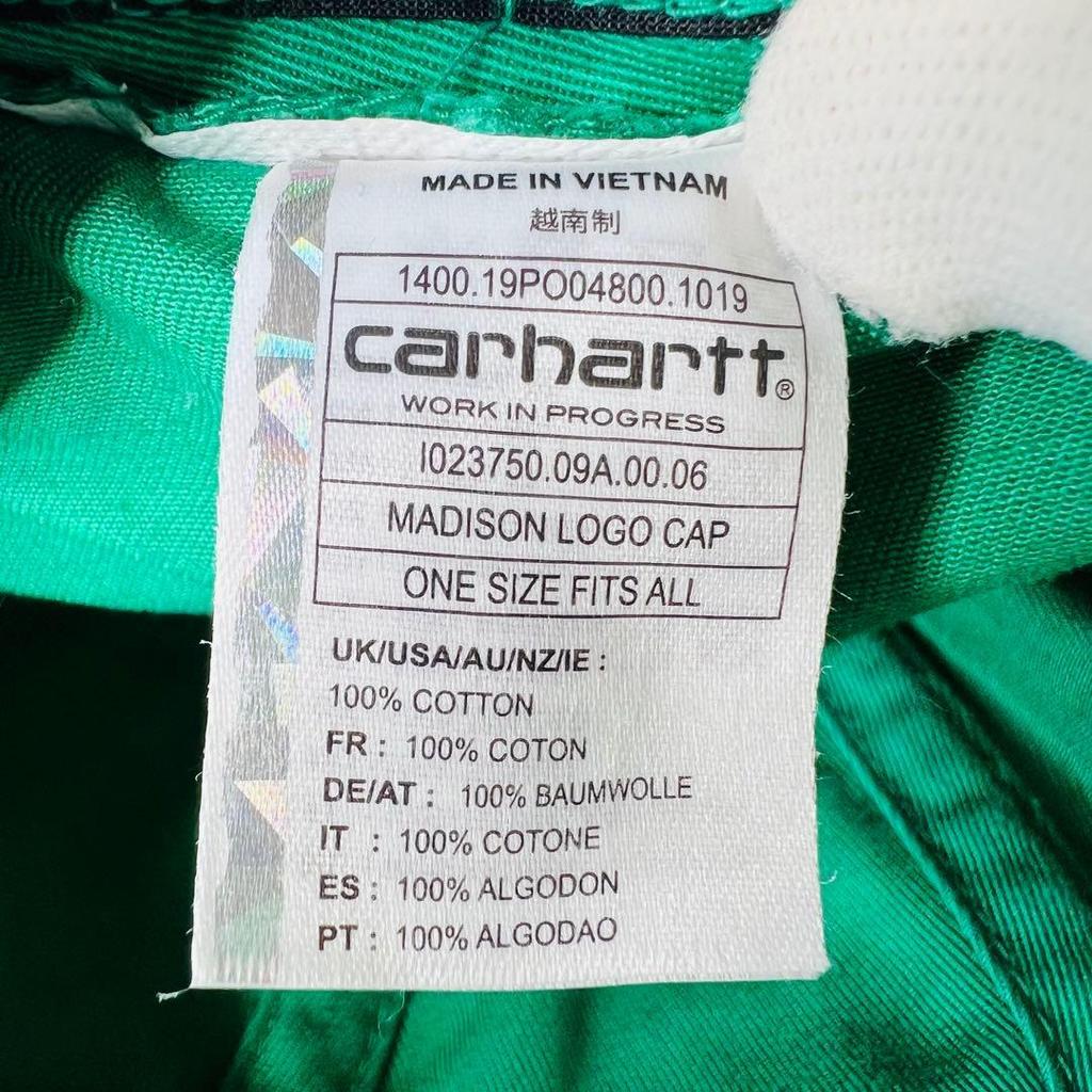 Used Carhartt WIP Carhartt Baseball Cap Green Cotton
