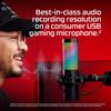 HYPERX QuadCast 2 S Condenser Microphone USB RGB Lighting Black for Telework Streamers Content Creators Gamers PC Mac 2-Year 9A273AA