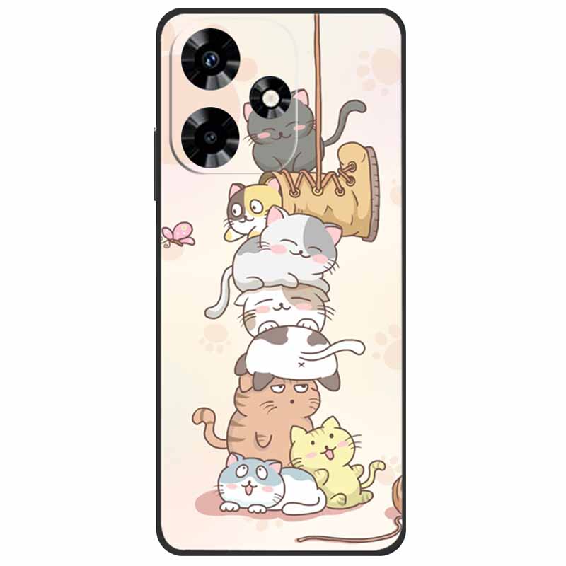 For Infinix Hot 30i NFC Case X669D Silicone Wolf Lion TPU Soft Fundas For Infinix Hot 30i X669C Hot30i 2023 Protector Black Capa