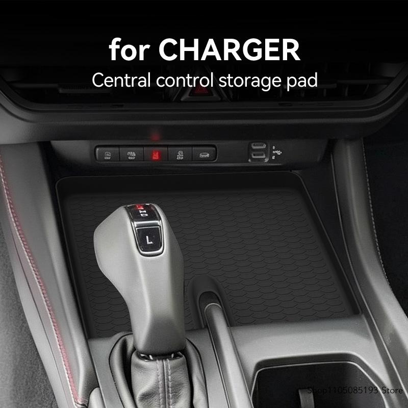 For the 2024-2026 Zhanma CHARGER Silicone Central Control Pad, Automotive Center Console Dustproof and Anti-slip Mat, I