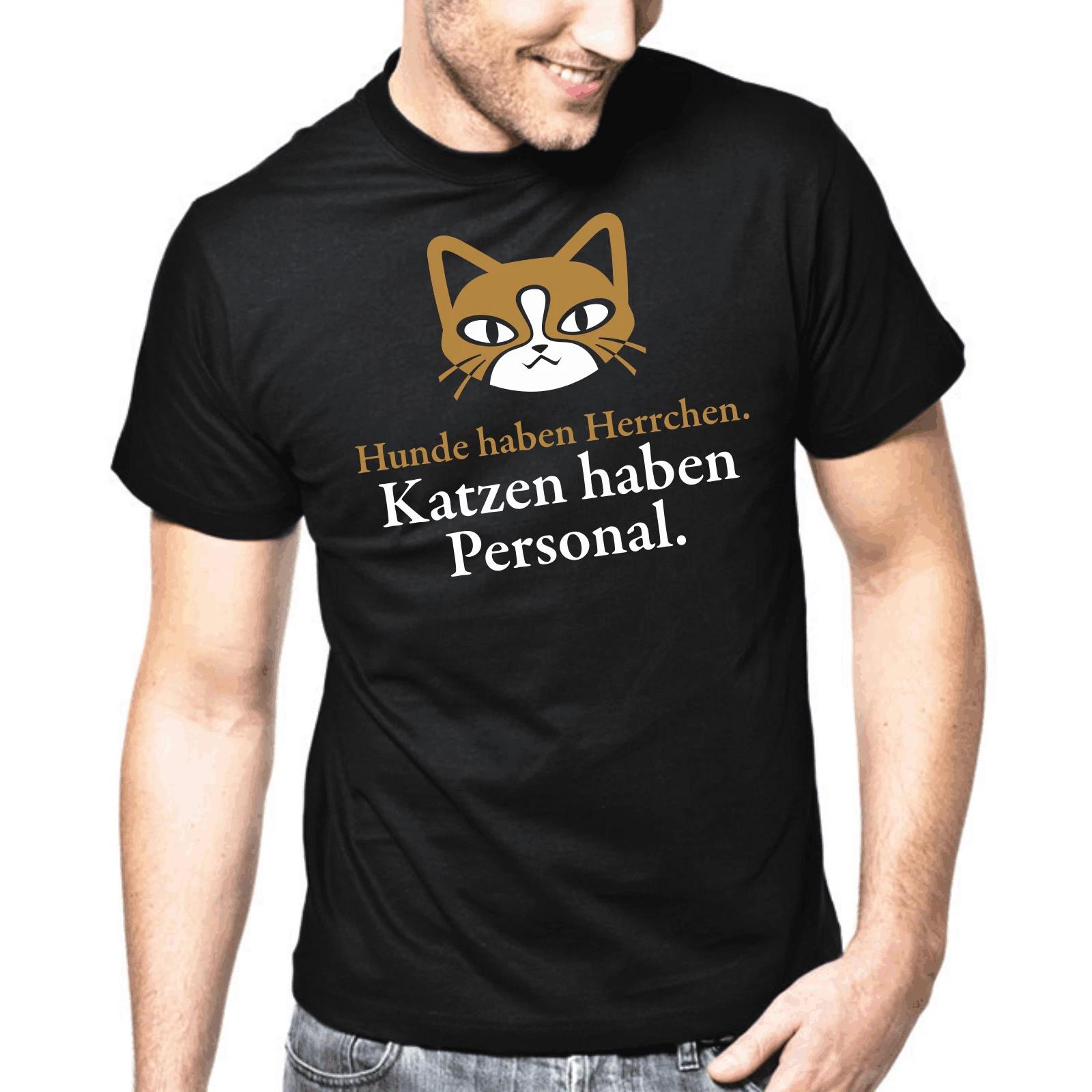 Men s and Women s T-shirts Dogs Have Master Cats Have Staff Sayings Gift Funny Fun XXXXL