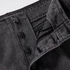 Xiangying Women's Retro Grey Denim A-Line Midi Skirt