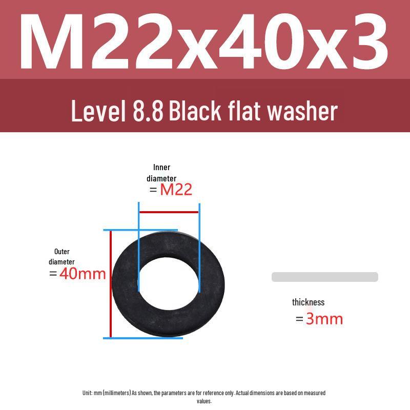 High-Strength Carbon Steel Flat Washer M3-M36