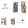 Cabilock 6PCS Japanese Bamboo Decoration Mini Fence Sashimi Serving Plate Decor Sushi Restaurant Desktop Ornaments Japanese Decoration