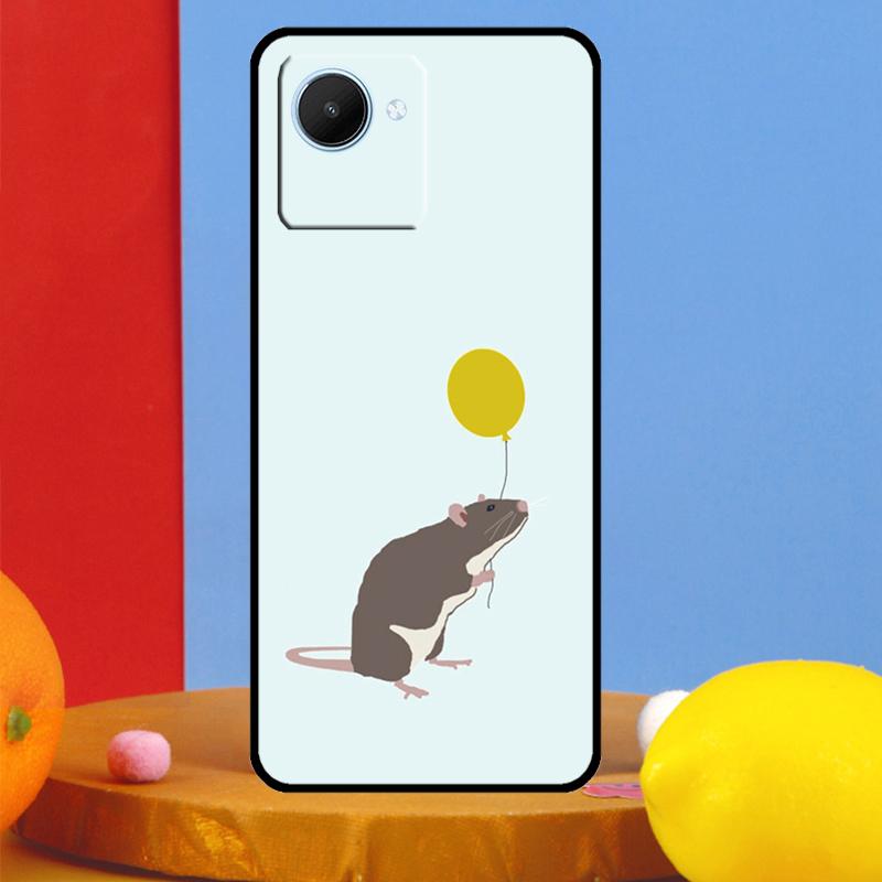 Cute Cartoon Animal Rat For Realme C75 C71 C55 C53 C67 C61 C33 C63 C51 10 11 12 13 14 15 Pro Plus C65 GT7 Pro Case