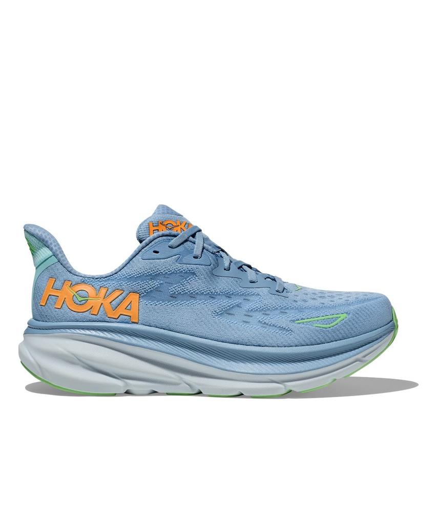 HOKA Clifton 9 Wide Track Field Running Size Pale Blue X Blue Men's & Shoes, 26.0,