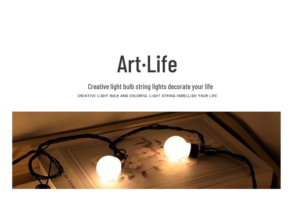 LED Kugel Lichterkette für Hochzeiten & Festivals - Vielseitige Innen-/Außendekoration für Schlafzimmer & Balkon
