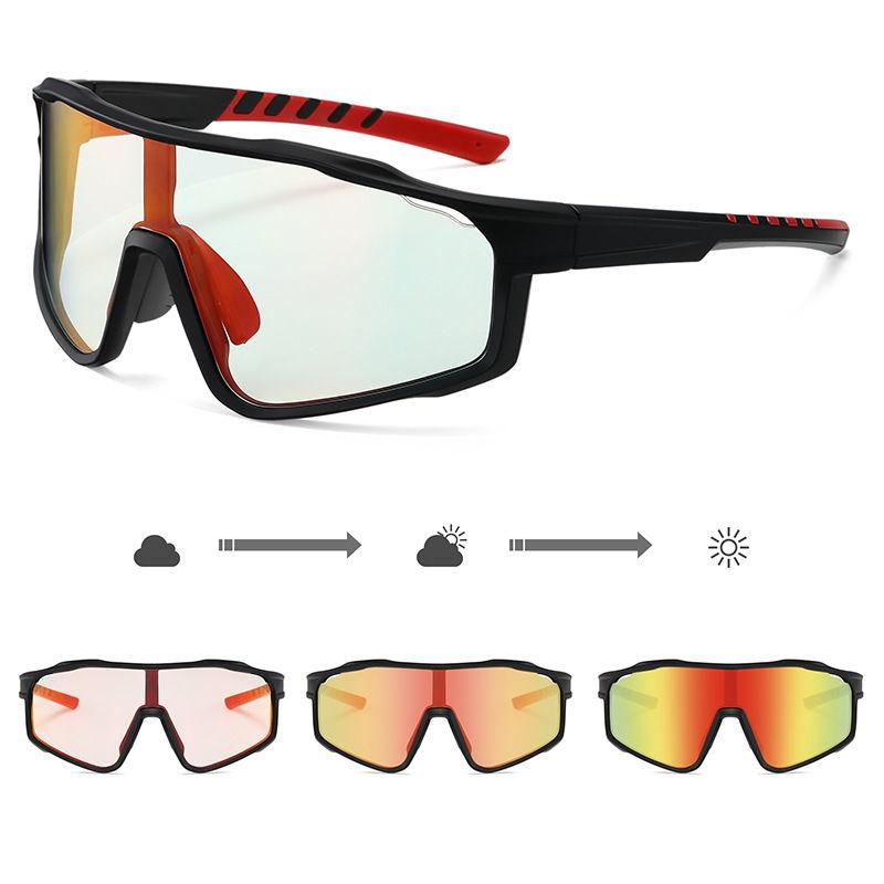 PC Full Frame Photochromic Polarized Sunglasses for Women Men Unisex Fashion Sports Driving Fishing Cycling Glasses Classic Skiing Goggles GZW