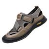 Shoes Men's summer breathable sandals mesh shoes one pedal casual shoes middle-aged and elderly father shoes single sandals
