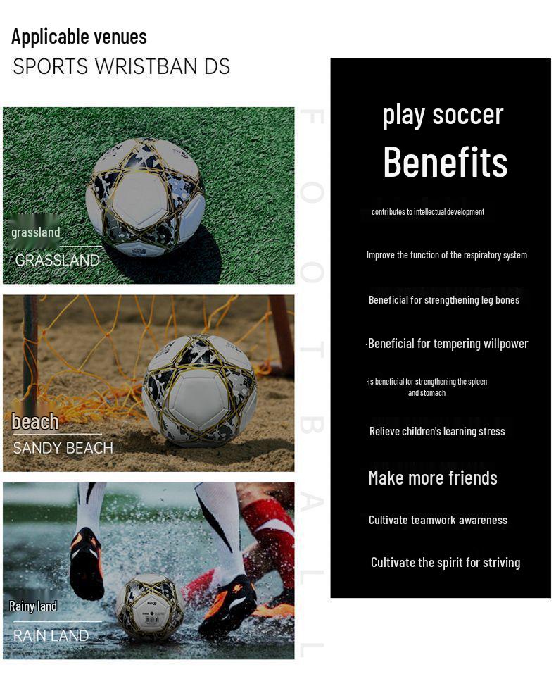 Football for All Ages: Size 3 for Toddlers, Size 4 for Children, Size 5 for Adults – Ideal for Training and School Competitions.