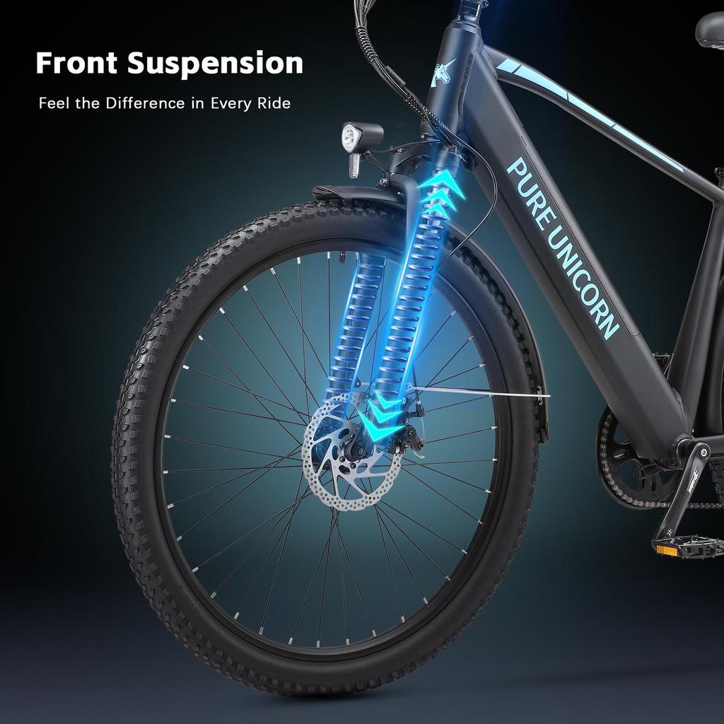PURE UNICORN U3 Electric Bike 750W Motor 48V12.8Ah Battery 29 Inch Tires 45km/h Max Speed 60km Max Range Shimano 7-speed