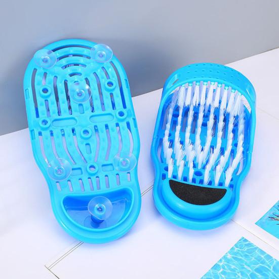 1 Pair Foot Brushes Built-In Massage Function Rich Foam Soothing