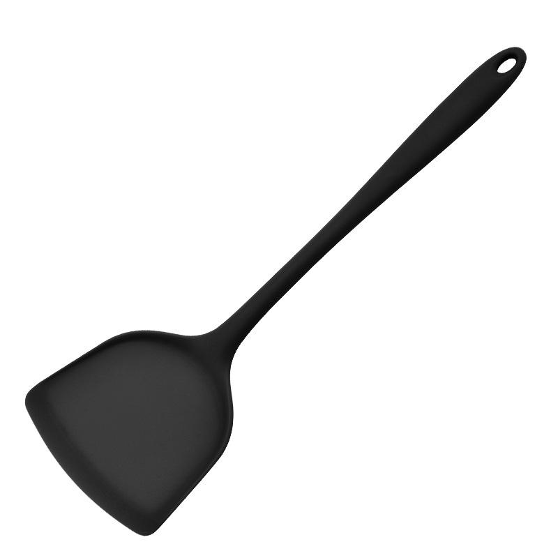 Silicone Heat-Resistant Non-Stick Kitchen Utensil Set: Spatula, Spoon, Colander - 5 Pieces