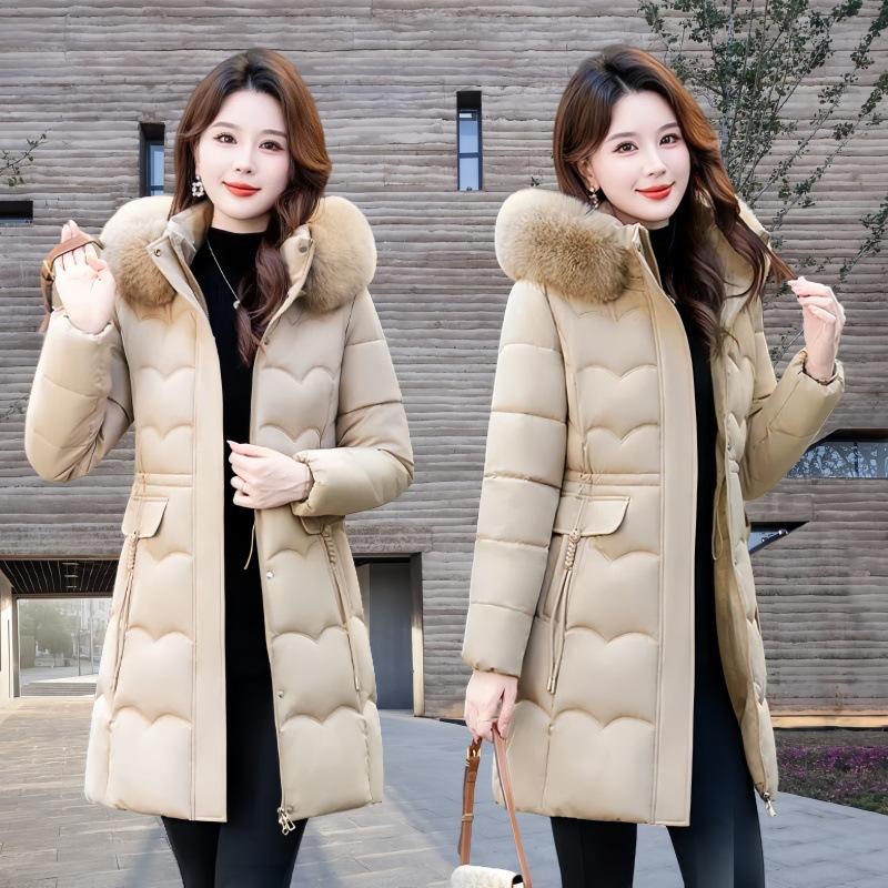 Women's Long Cotton-padded Clothes Winter New Loose Down Cotton-padded Clothes Warm Cotton-padded Jackets