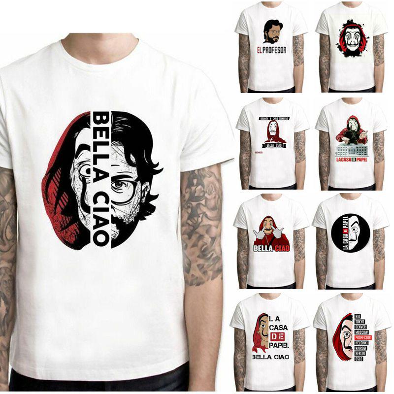 T Tv Shirt Series Homme Tops House Of Paper Summer