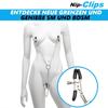 NipClips Nipple Clamps Metal Chain Clitoris SM BDSM Sex Toy