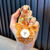 Hand-Woven Plush Persimmon Good Luck Keychain Pendant