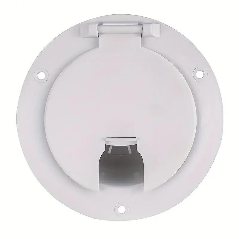 Round Electric Cable Cord Hatch Power Cords Round Polar For RV Truck Boat Camper For 30 Or 50 Amp Cover White Sun Fade Protected