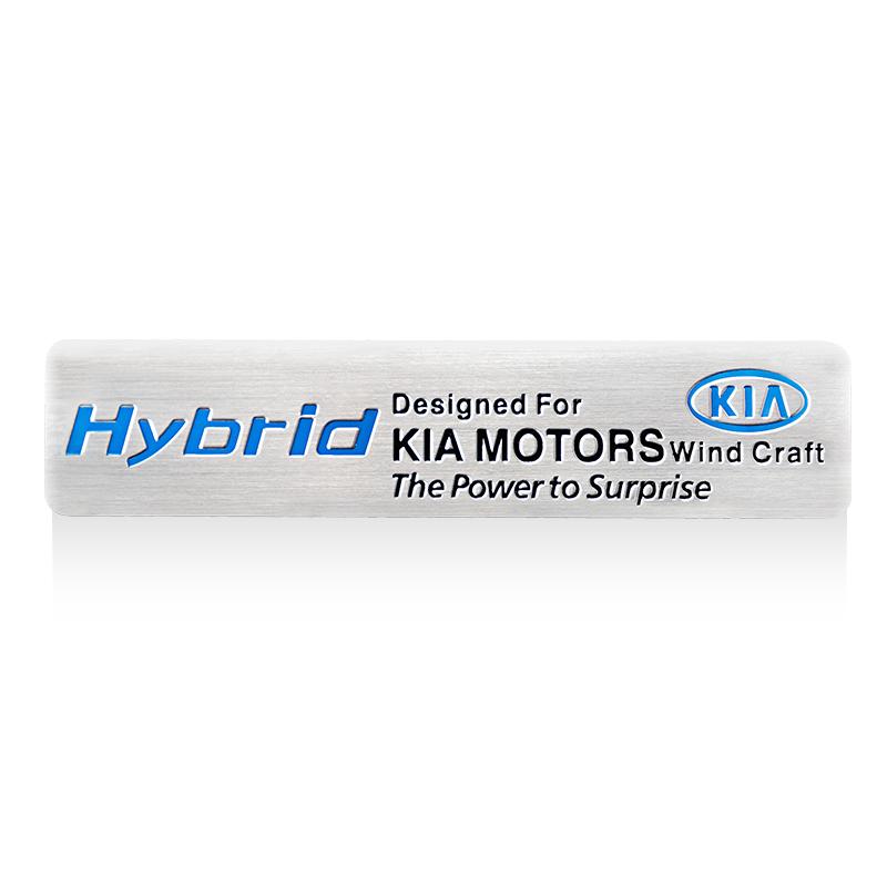 RPFU6 Car 3D Aluminum Logo Body Side Fender Decoration Stickers For KIA K9 Sportage Niro K5 Carnival EV6 EV9 EV3 K8 Stinger Forte Ceed