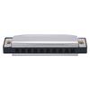 10 Hole Metal Harmonica Children Toy Blue Rock Jazz Folk Harmonicas Sliver