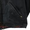 80s Vintage British Nylon Jacket XXL Black Food Deficiency Men's Used