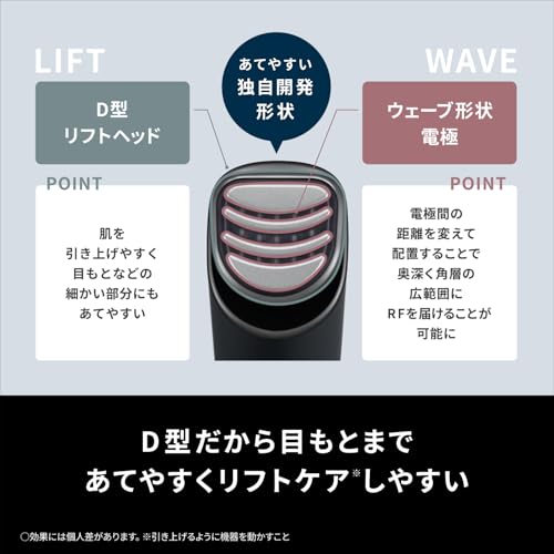 Panasonic Facial Beauty Device Vitalift RF 9 roles in 1 Aging Care Equipped with high output RF, EMS, and ions EH-SR85-K